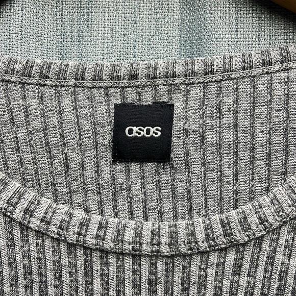 ASOS gray long sleeve top size large - Picture 6 of 9